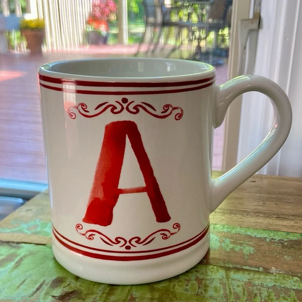 NWT Sur La Table Monogram 'A' Mug